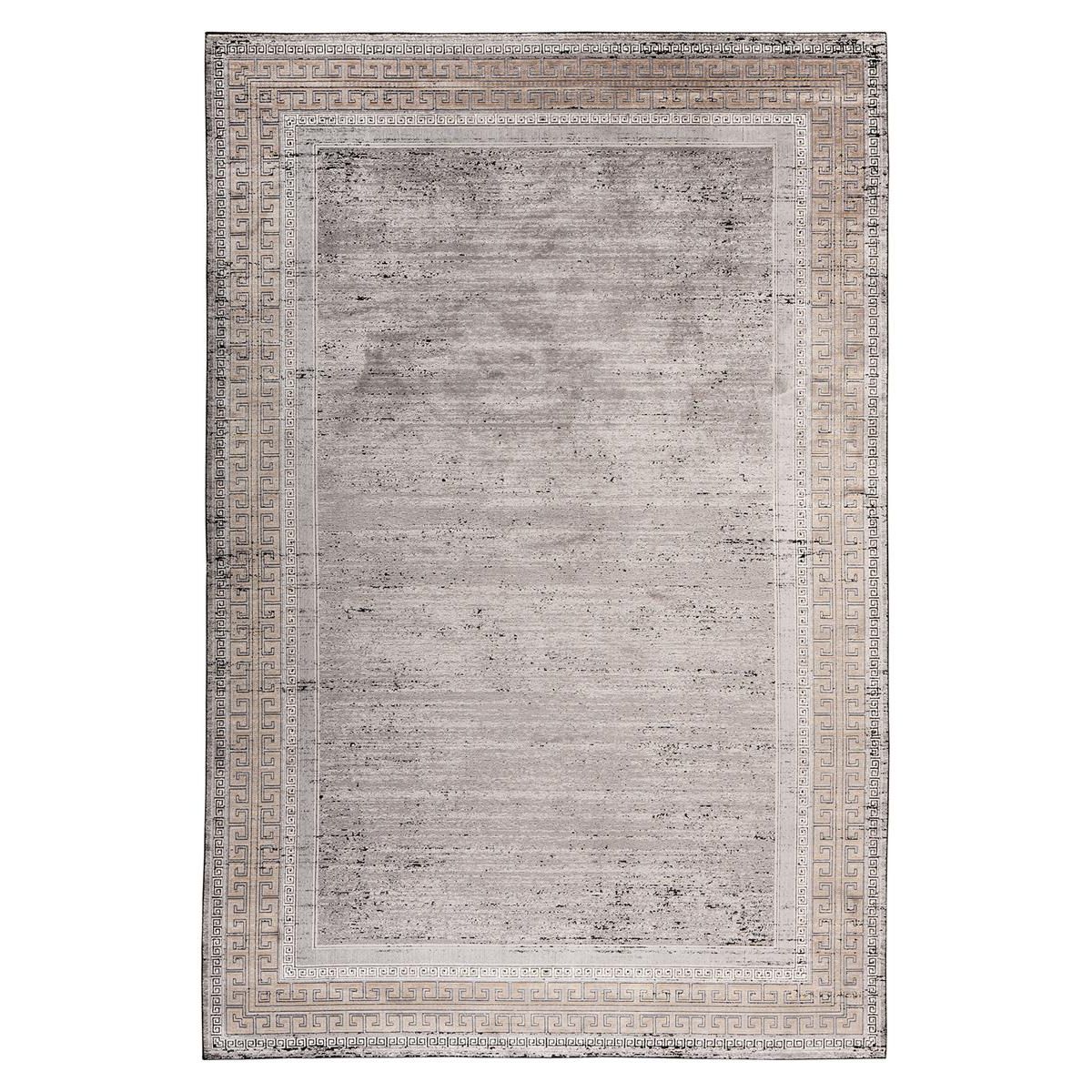 Carpet Machine Woven Bamboo Silk Classic Grey – Elles 215 | Kayoom