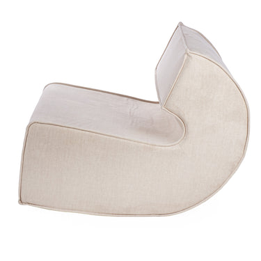 Sessel – Beiger Stoff, Holzrahmen, Moderne Form - Nobra | Gilde