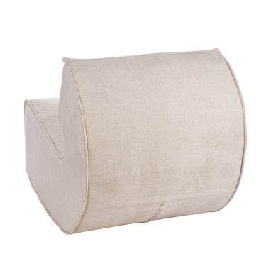 Sessel – Beiger Stoff, Holzrahmen, Moderne Form - Nobra | Gilde