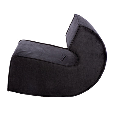 Sessel – Schwarzer Stoff, Holzrahmen, Moderne Form - Nobra | Gilde