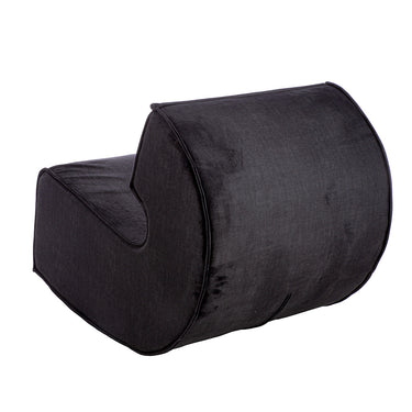 Sessel – Schwarzer Stoff, Holzrahmen, Moderne Form - Nobra | Gilde
