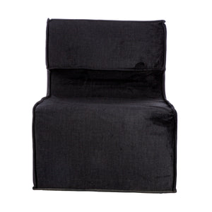 Sessel – Schwarzer Stoff, Holzrahmen, Moderne Form - Nobra | Gilde