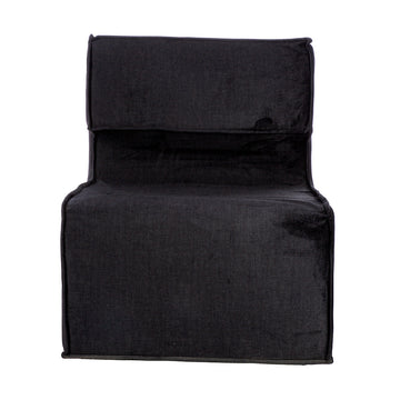 Sessel – Schwarzer Stoff, Holzrahmen, Moderne Form - Nobra | Gilde