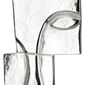 Skulptur – Antik Oberfläche, Gesicht Design, Silber Optik, Höhe 44 cm - Small Lips | Gilde