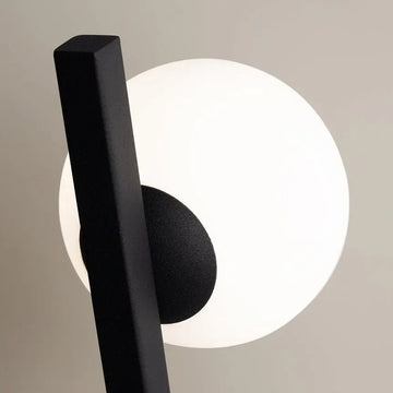 Wall light Black, metal frame, white glass diffuser – Kazimir | Maytoni
