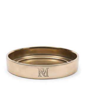 Kerzenhalter Gold, Handgefertigt, Aluminium (ØxH 10,5x2,5) – RM Maxime | Rivièra Maison - Esszett Luxury | Stilvolles Wohnen mit Charakter