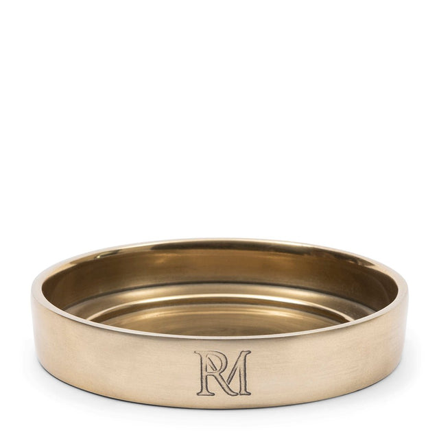 Kerzenhalter Gold, Handgefertigt, Aluminium (ØxH 10,5x2,5) – RM Maxime | Rivièra Maison - Esszett Luxury | Stilvolles Wohnen mit Charakter