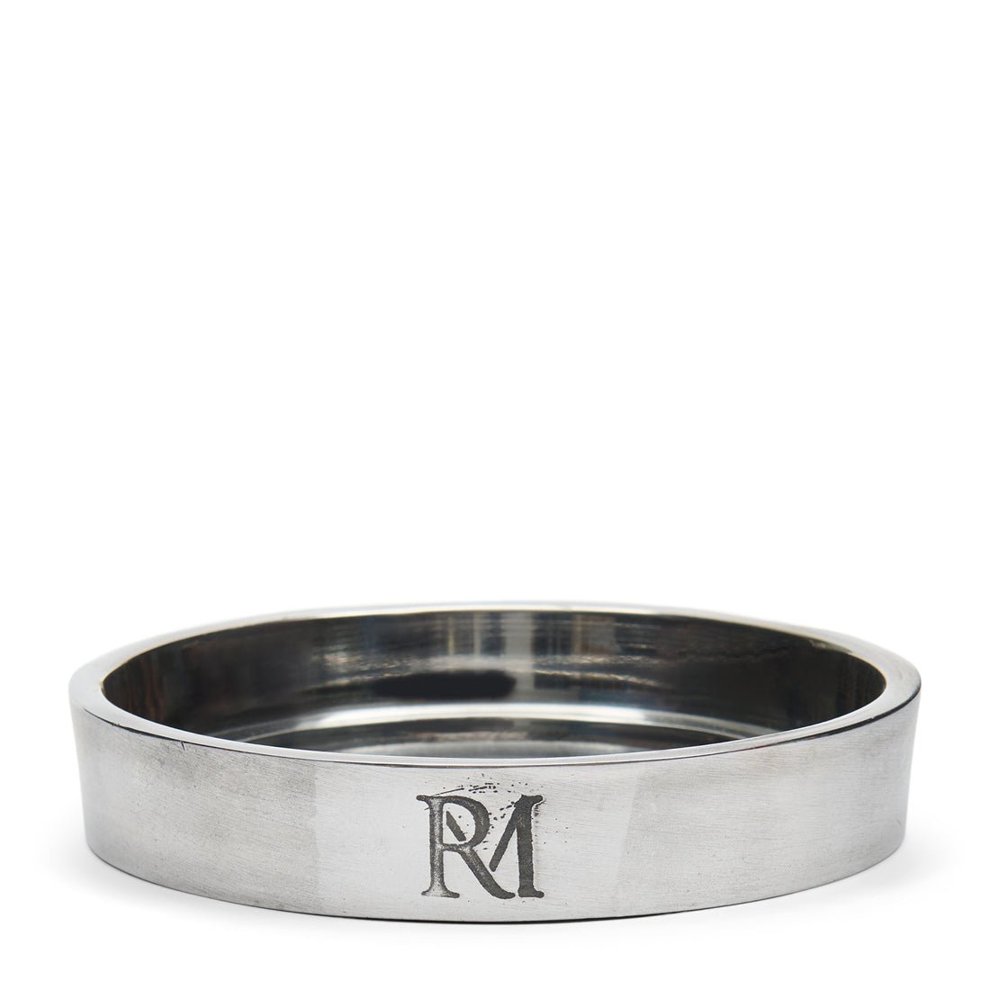 Kerzenhalter Silber, Handgefertigt, Aluminium (ØxH 10,5x2,5) – RM Maxime | Rivièra Maison - Esszett Luxury | Stilvolles Wohnen mit Charakter