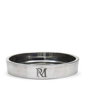 Kerzenhalter Silber, Handgefertigt, Aluminium (ØxH 10,5x2,5) – RM Maxime | Rivièra Maison - Esszett Luxury | Stilvolles Wohnen mit Charakter