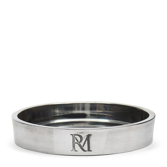 Kerzenhalter Silber, Handgefertigt, Aluminium (ØxH 10,5x2,5) – RM Maxime | Rivièra Maison - Esszett Luxury | Stilvolles Wohnen mit Charakter