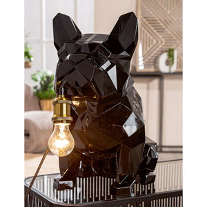 Tischleuchte – Glänzende Oberfläche, Bulldoggen Design, Schwarze Optik - Geo | Gilde