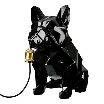 Tischleuchte – Glänzende Oberfläche, Bulldoggen Design, Schwarze Optik - Geo | Gilde