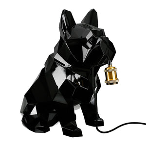 Tischleuchte – Glänzende Oberfläche, Bulldoggen Design, Schwarze Optik - Geo | Gilde