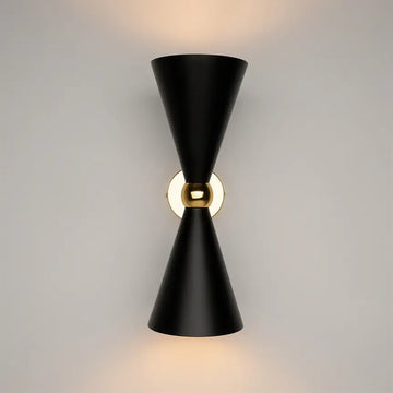 Wall Lamp with Gold Finish and Black Metal Shades – Vesper | Maytoni