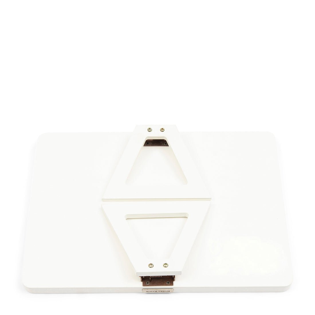 Armlehnentablett Beige, Rechteckig, Holz - Monogram Plateau De Fauteuil | Rivièra Maison - Esszett Luxury | Stilvolles Wohnen mit Charakter