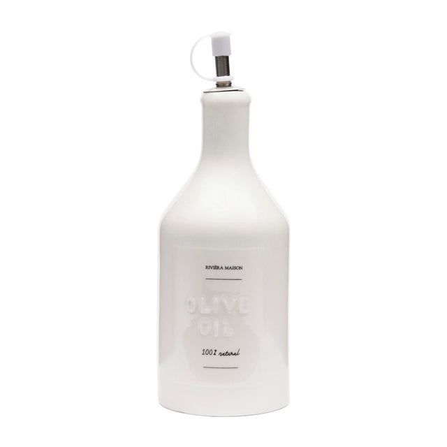 Ölflasche – Weißes Porzellan, Ausgießer, Spülmaschinenfest – RM Capri | Rivièra Maison - Esszett Luxury | Stilvolles Wohnen mit Charakter
