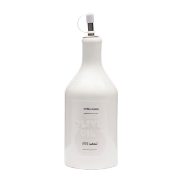 Ölflasche – Weißes Porzellan, Ausgießer, Spülmaschinenfest – RM Capri | Rivièra Maison - Esszett Luxury | Stilvolles Wohnen mit Charakter