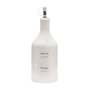 Essigflasche Weiß mit Ausgießer Spülmaschinengeeignet – RM Capri | Rivièra Maison - Esszett Luxury | Stilvolles Wohnen mit Charakter