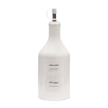 Essigflasche Weiß mit Ausgießer Spülmaschinengeeignet – RM Capri | Rivièra Maison - Esszett Luxury | Stilvolles Wohnen mit Charakter