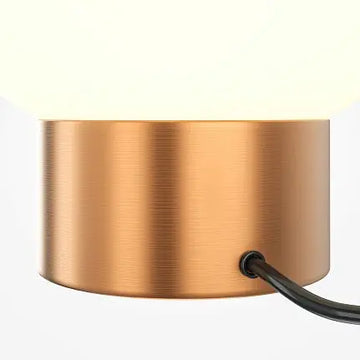 Table lamp gold-colored metal & matte white glass dome – Basic Form | Maytoni
