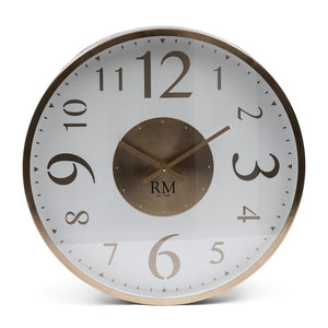 Wanduhr Rund Glas Gold mit Ziffern 51 cm 1 – Venosa | Rivièra Maison - Esszett Luxury | Stilvolles Wohnen mit Charakter