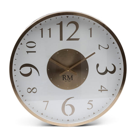 Wall Clock Round Glass Gold with Numbers 51 cm 1 – Venosa | Rivièra Maison image