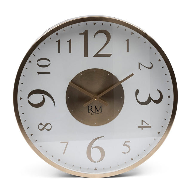 Wanduhr Rund Glas Gold mit Ziffern 51 cm 1 – Venosa | Rivièra Maison - Esszett Luxury | Stilvolles Wohnen mit Charakter