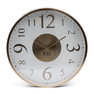 Wanduhr Rund Glas Gold mit Ziffern 51 cm 1 – Venosa | Rivièra Maison - Esszett Luxury | Stilvolles Wohnen mit Charakter