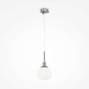 Pendelleuchte mit Opalglas - Diffusor und Nickel - Finish im modernen Design – Erich | Maytoni - Esszett Luxury | Stilvolles Wohnen mit Charakter