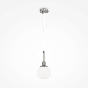 Pendelleuchte mit Opalglas - Diffusor und Nickel - Finish im modernen Design – Erich | Maytoni - Esszett Luxury | Stilvolles Wohnen mit Charakter