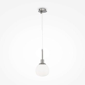 Pendelleuchte mit Opalglas - Diffusor und Nickel - Finish im modernen Design – Erich | Maytoni - Esszett Luxury | Stilvolles Wohnen mit Charakter