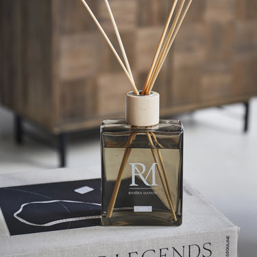 Diffuser - Glasflakon, Holzstäbchen, Raumduft, 500 ml - Ibiza | Rivièra Maison