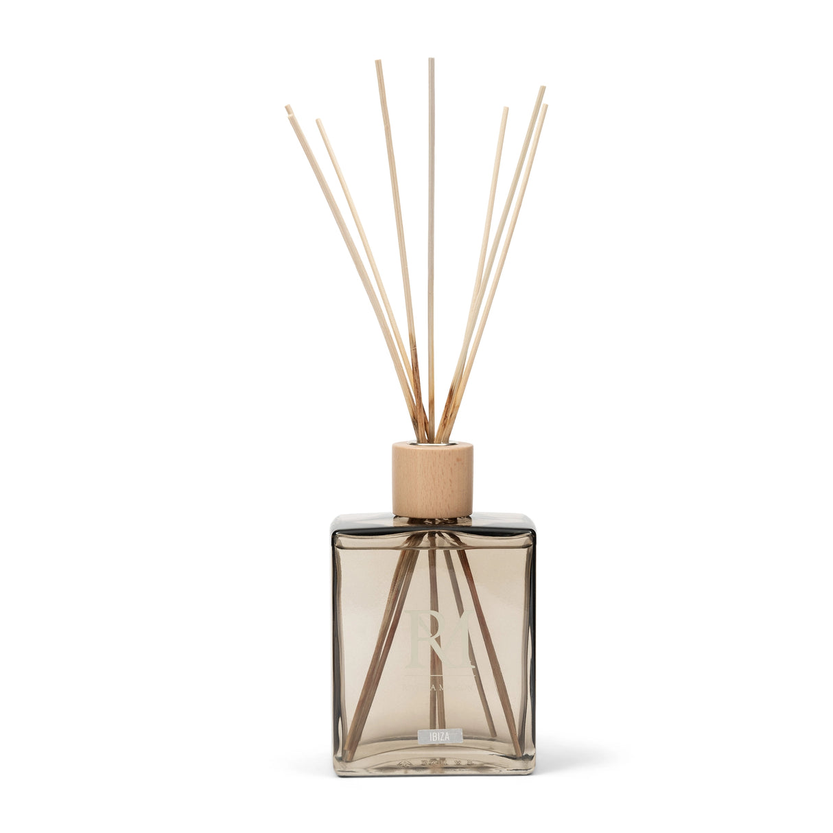 Diffuser - Glasflakon, Holzstäbchen, Raumduft, 500 ml - Ibiza | Rivièra Maison