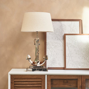 Tischlampe Silber Aluminium - Anker - Design | Rivièra Maison - Esszett Luxury | Stilvolles Wohnen mit Charakter