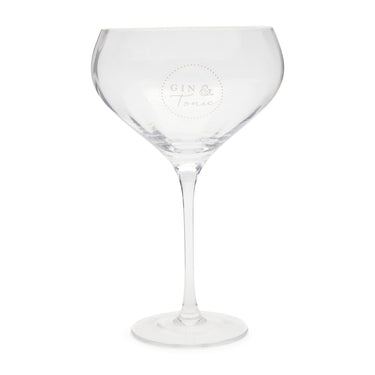 Trinkglas – Transparent mit weißem Aufdruck – Elegance Gin & Tonic | Rivièra Maison - Esszett Luxury | Stilvolles Wohnen mit Charakter