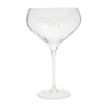 Trinkglas – Transparent mit weißem Aufdruck – Elegance Gin & Tonic | Rivièra Maison - Esszett Luxury | Stilvolles Wohnen mit Charakter
