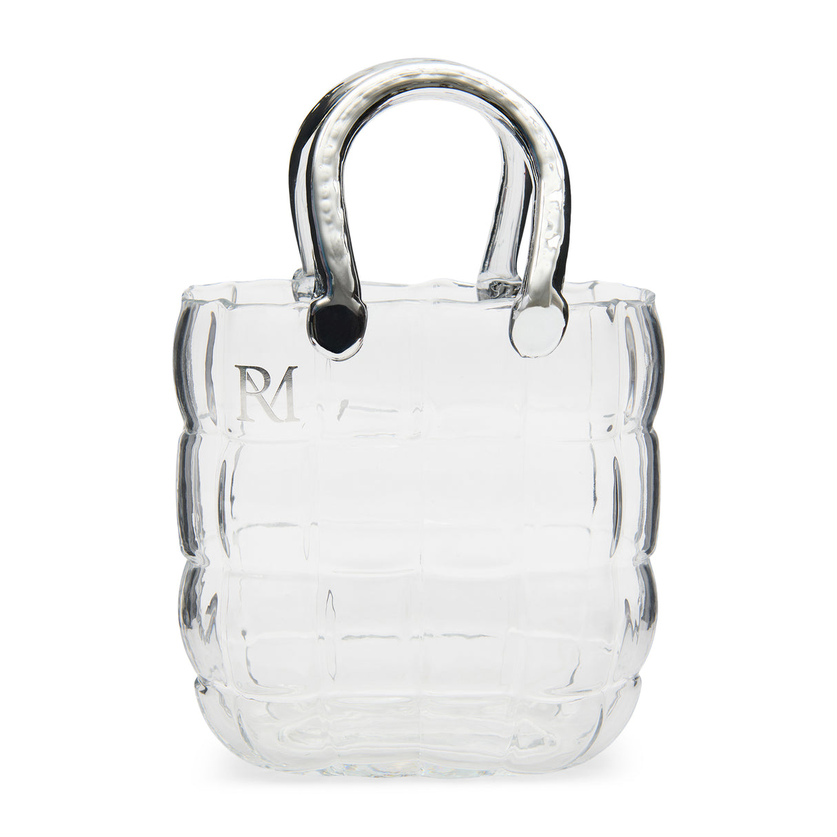 Vase Handtaschenform – Transparentes Glas | Rivièra Maison - Esszett Luxury | Stilvolles Wohnen mit Charakter