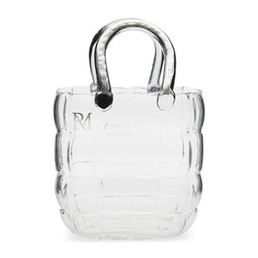 Vase Handtaschenform – Transparentes Glas | Rivièra Maison - Esszett Luxury | Stilvolles Wohnen mit Charakter