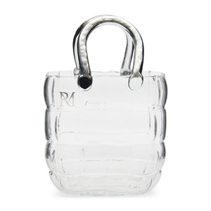 Vase Handtaschenform – Transparentes Glas | Rivièra Maison - Esszett Luxury | Stilvolles Wohnen mit Charakter