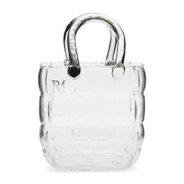 Vase Handtaschenform – Transparentes Glas | Rivièra Maison - Esszett Luxury | Stilvolles Wohnen mit Charakter