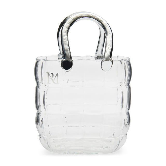 Vase Handtaschenform – Transparentes Glas | Rivièra Maison - Esszett Luxury | Stilvolles Wohnen mit Charakter