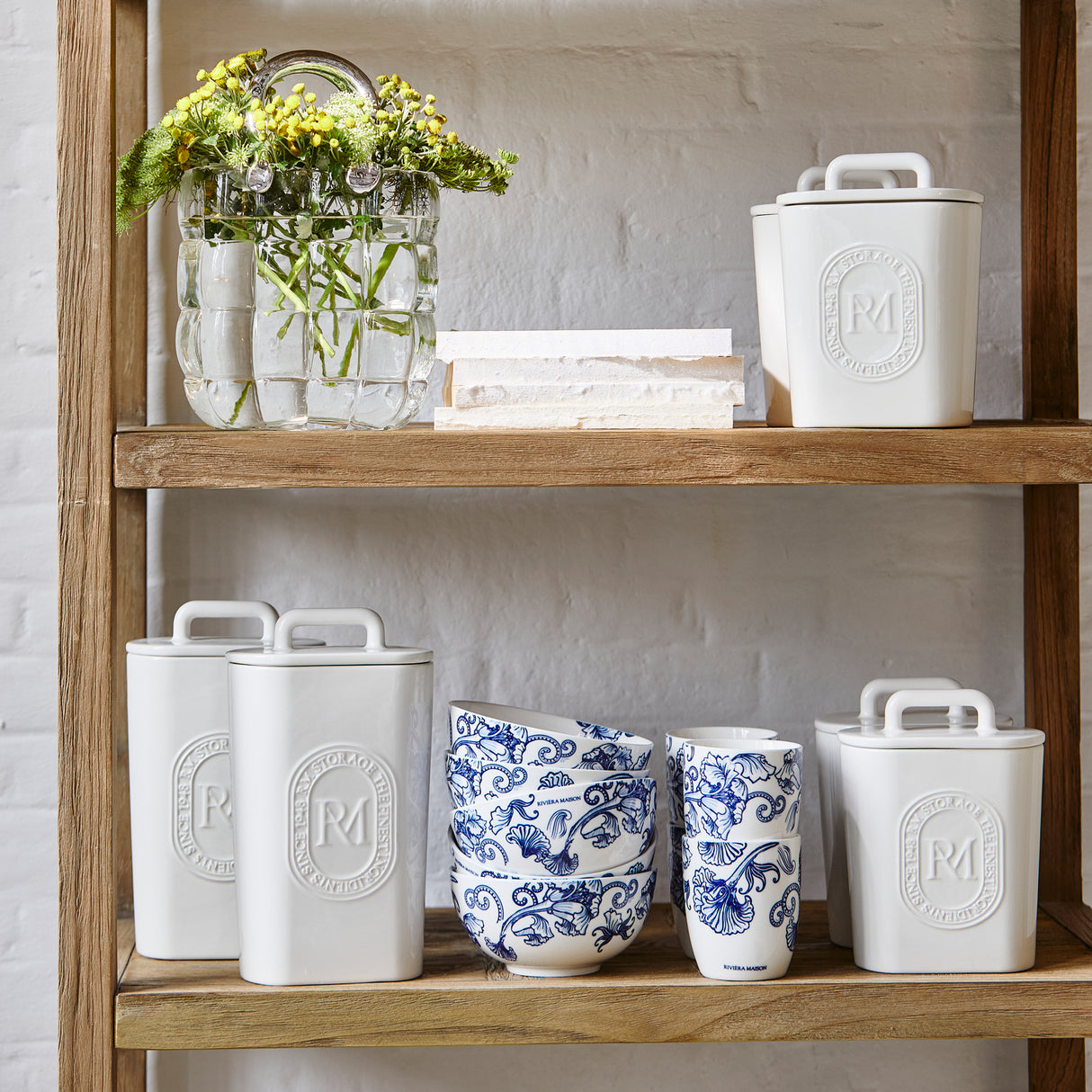 Vase Handtaschenform – Transparentes Glas | Rivièra Maison - Esszett Luxury | Stilvolles Wohnen mit Charakter