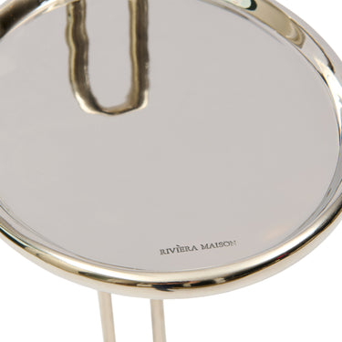 Beistelltisch Silbernes Aluminium - Design – Buckingham | Rivièra Maison - Esszett Luxury | Stilvolles Wohnen mit Charakter
