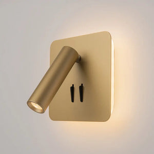 Wandleuchte – Mattgoldenes Aluminium, IP20 Schutz, Warmweiß, 13 cm Höhe - Ios 176 | Maytoni