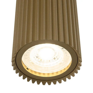 Wall Lamp Matte Gold, Fluted Aluminum Housing, 2× GU10 LEDs – Dynamics | Maytoni