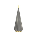 LED-Kerze – Plissiertes Design, Echtwachs Optik, Flackernde LED - Boreal | ELLE Decoration