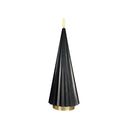 LED-Kerze – Plissiertes Design, Echtwachs Optik, Flackernde LED - Boreal | ELLE Decoration