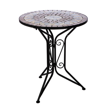 Bistroset – Sternmotiv, Mattes Metall, Klappstühle - Mosaik | Gilde