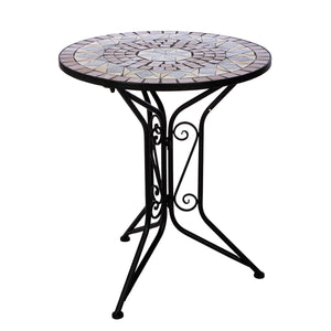 Bistroset – Sternmotiv, Mattes Metall, Klappstühle - Mosaik | Gilde