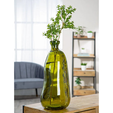 Bodenvase – Organische Form, Grünglas, Bauchiges Design - Organical | Gilde